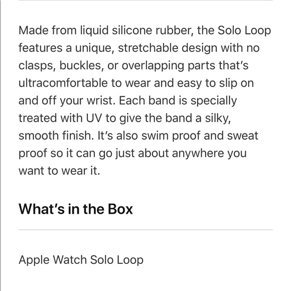 APPLE• Solo Watch Extender• Black• 40mm• Unisex• Size S/M• NEW-NEVER USED! - Picture 7 of 14